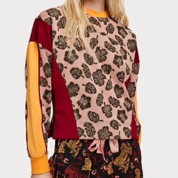 Scotch & Soda Red and Orange Sweatshirt - Picture 1 of 4